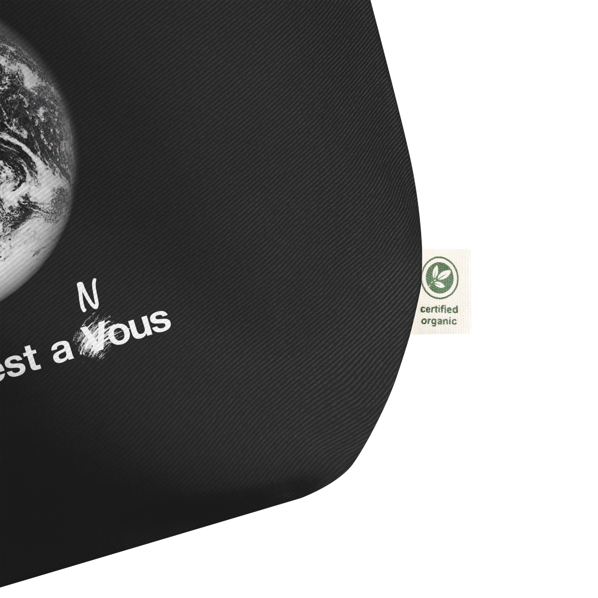 THE WORLD IS OURS LARGE TOTE